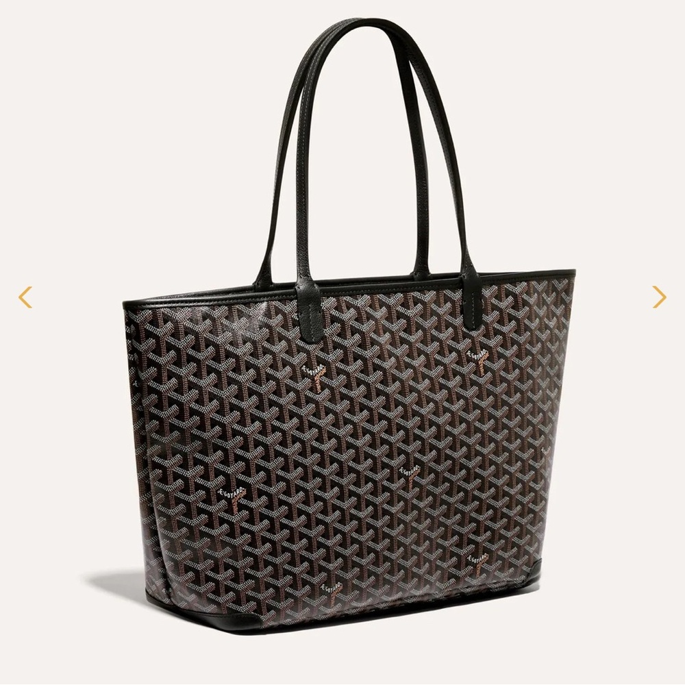 Goyard Black and Brown Patterned Tote